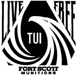 LIVE FREE TUI FORT SCOTT MUNITIONS trademark
