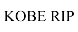 KOBE RIP trademark