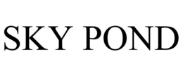 SKY POND trademark