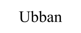 UBBAN trademark