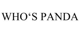 WHO'S PANDA trademark