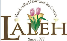 HANDCRAFTED GOURMET ICE CREAM LALEH SINCE 1977 trademark