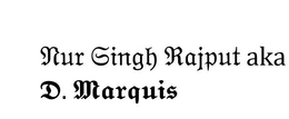 NUR SINGH RAJPUT AKA D MARQUIS trademark