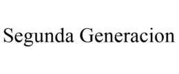 SEGUNDA GENERACION trademark