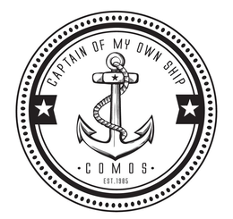CAPTAIN OF MY OWN SHIP COMOS EST.1985 trademark