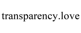 TRANSPARENCY.LOVE trademark