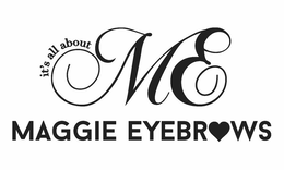 IT'S ALL ABOUT ME MAGGIE EYEBROWS trademark