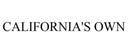 CALIFORNIA'S OWN trademark