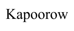 KAPOOROW trademark