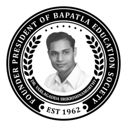 FOUNDER PRESIDENT OF BAPATLA EDUCATION SOCIETY EST 1962 DR. YARLAGADDA SRIKRISHNAMURTHY trademark