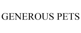 GENEROUS PETS trademark