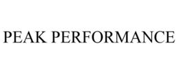 PEAK PERFORMANCE trademark
