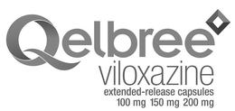 QELBREE VILOXAZINE EXTENDED-RELEASE CAPSULES 100 MG 150 MG 200 MG trademark