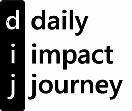 DIJ DAILY IMPACT JOURNEY trademark