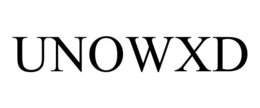 UNOWXD trademark