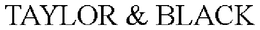 TAYLOR & BLACK trademark