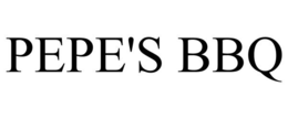 PEPE'S BBQ trademark