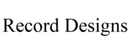 RECORD DESIGNS trademark