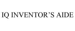 IQ INVENTOR'S AIDE trademark