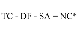 TC - DF - SA = NC* trademark