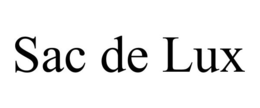 SAC DE LUX trademark