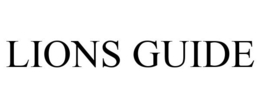 LIONS GUIDE trademark