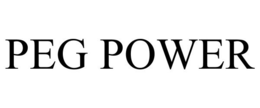 PEG POWER trademark