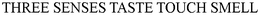 THREE SENSES TASTE TOUCH SMELL trademark