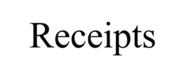 RECEIPTS trademark
