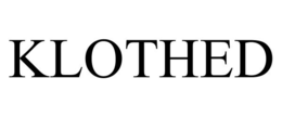 KLOTHED trademark