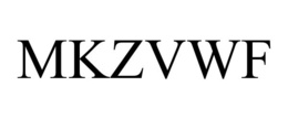 MKZVWF trademark