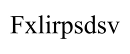FXLIRPSDSV trademark