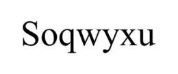 SOQWYXU trademark