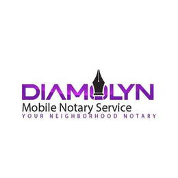 DIAMOLYN MOBILE NOTARY SERVICE YOUR NEIGHBOURHOOD NOTARY. trademark