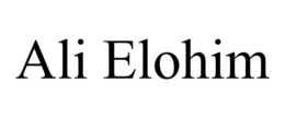 ALI ELOHIM trademark