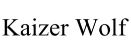 KAIZER WOLF trademark