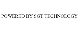 POWERED BY SGT TECHNOLOGY trademark