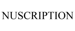 NUSCRIPTION trademark