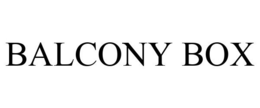 BALCONY BOX trademark