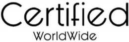 CERTIFIED WORLDWIDE trademark