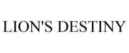 LION'S DESTINY trademark