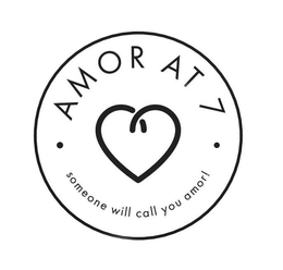 · AMOR AT 7 · SOMEONE WILL CALL YOU AMOR! trademark
