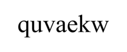 QUVAEKW trademark