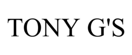 TONY G'S trademark