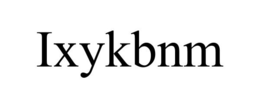 IXYKBNM trademark