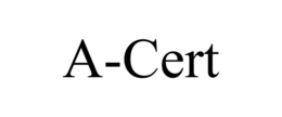 A-CERT trademark
