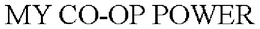 MY CO-OP POWER trademark