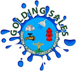 GOLDING SALES IRRIGATION PLUMBING LANDSCAPE WATERWORKS trademark