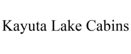 KAYUTA LAKE CABINS trademark