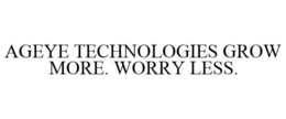 AGEYE TECHNOLOGIES GROW MORE. WORRY LESS. trademark